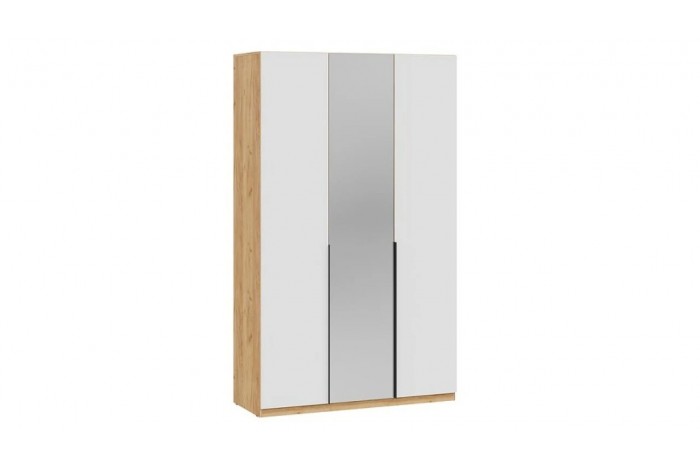 Спальный гарнитур Джоли №1 Дуб Крафт золотой, Белый матовый, Велюр Confetti Smoke