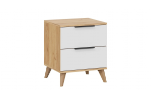 Спальный гарнитур Джоли №8 Бук матовый, Дуб Крафт золотой, Белый матовый