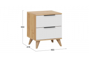 Спальный гарнитур Джоли №7 Бук матовый, Дуб Крафт золотой, Белый матовый