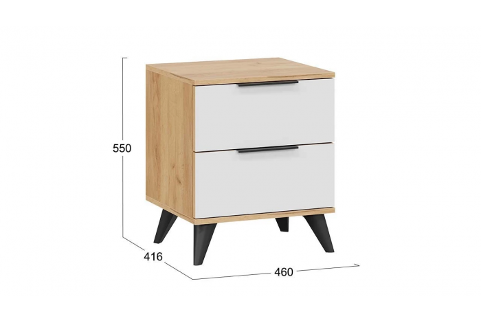 Спальный гарнитур Джоли №5 Черный матовый, Дуб Крафт золотой, Белый матовый