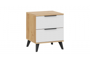 Спальный гарнитур Джоли №6 Черный матовый, Дуб Крафт золотой, Белый матовый