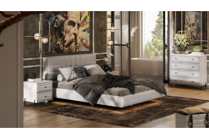 Спальня Пандора Белый снег, Белый матовый