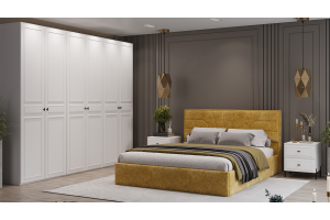 Спальня Пандора Белый снег, Белый матовый