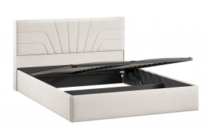 Спальный гарнитур Пандора стандартный Белый снег, Белый матовый, Велюр светлый