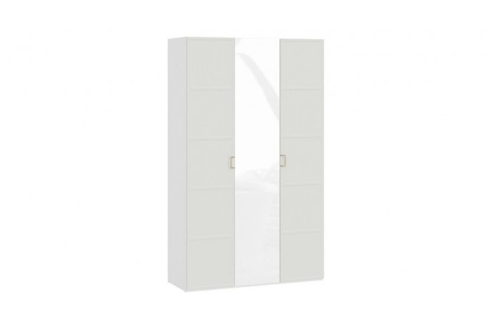 Спальный гарнитур «Стелла» №7 Золото розовое, Белый холст, Белый Жемчуг, Велюр Мокко светлый