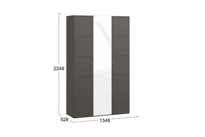 Спальный гарнитур «Стелла» №6 Золото розовое, Серый вулкан, Фон серый, Велюр Confetti Stone