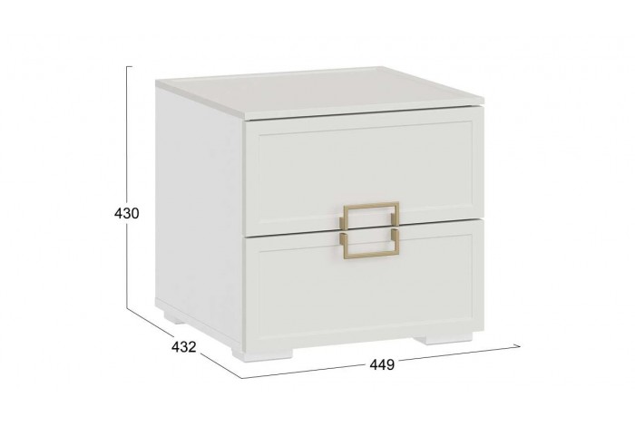 Спальный гарнитур «Стелла» №1 Белый холст, Белый Жемчуг, Велюр Confetti Cream