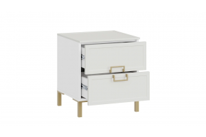 Спальный гарнитур Стелла №4 Золото розовое, Белый холст, Белый Жемчуг, Велюр Confetti Cream