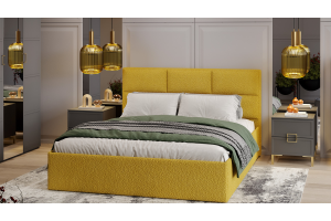 Спальный гарнитур Стелла №4 Золото розовое, Серый вулкан, Фон серый, Экомех Barni Curcuma