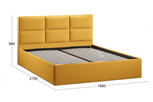 Спальный гарнитур Стелла №4 Золото розовое, Серый вулкан, Фон серый, Экомех Barni Curcuma