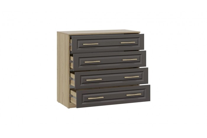 Спальный гарнитур «Сэнди» №3 Вяз благородный, Серый вулкан, Велюр Графит