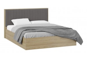 Спальный гарнитур Сэнди стандартный №2 Вяз благородный, Серый вулкан, Велюр Графит