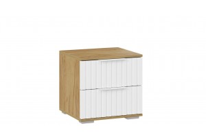 Спальный гарнитур Хилтон стандартный Дуб Крафт золотой, Белый матовый