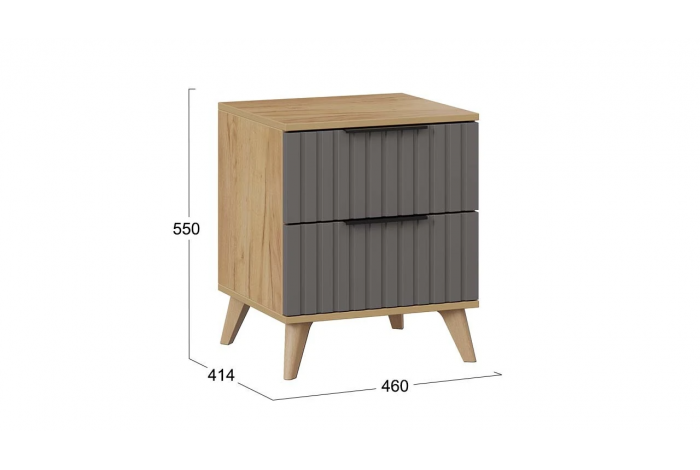 Спальный гарнитур «Хилтон» №4 Бук матовый, Дуб Крафт золотой, Графит матовый