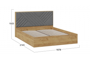 Спальный гарнитур Хилтон №4 Черный матовый, Дуб Крафт золотой, Графит матовый