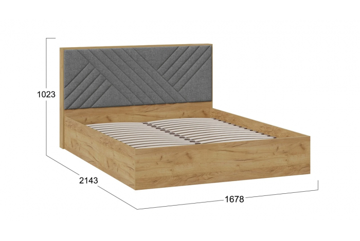 Спальный гарнитур «Хилтон» №4 Бук матовый, Дуб Крафт золотой, Графит матовый
