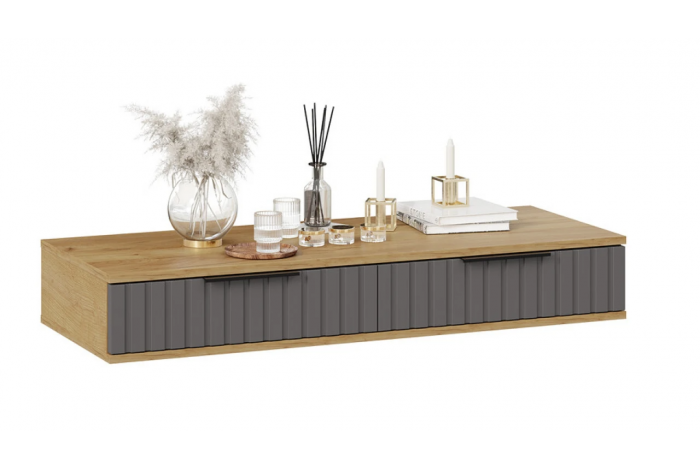 Спальный гарнитур «Хилтон» №7 Бук матовый, Дуб Крафт золотой, Графит матовый