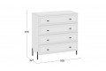 Комод «Пандора» - 414.004.000 Белый снег, Белый матовый