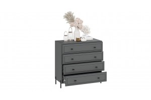 Комод Пандора Серый графит, Графит матовый