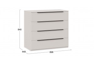 Комод Порто Кашемир сатин, Кашемир матовый