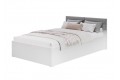 Кровать Фьюжн 1,2 с настилом (белый - хром)