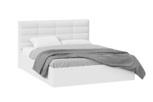 Кровать с ПМ Агата 1600 Тип 1 (с подъемным механизмом и заглушиной) Белый
