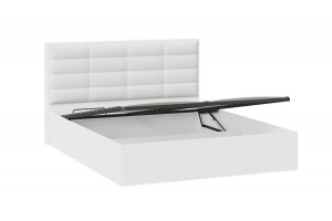 Кровать с ПМ Агата 1600 Тип 1 (с подъемным механизмом и заглушиной) Белый