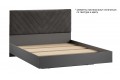 Кровать «Бетта» 1600 Тип 1 - 413.001.000 Серый графит, Велюр Серый