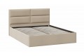 Кровать без ПМ «Глосс» 1400 Тип 1 (без подъемного механизма) Велюр Мокко светлый