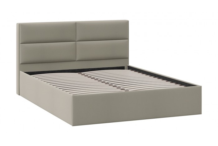 Кровать без ПМ «Глосс» 1400 Тип 1 (без подъемного механизма) Велюр Мокко темный