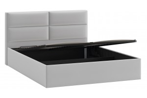 Кровать с ПМ Глосс 1400 Тип 1 с подъемным механизмом Велюр Confetti Silver