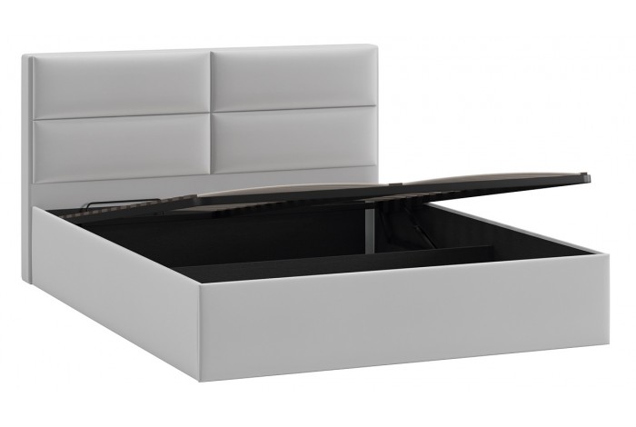 Кровать с ПМ «Глосс» 1400 Тип 1 (с подъемным механизмом) Велюр Confetti Silver