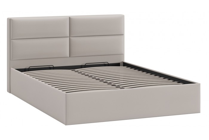 Кровать с ПМ «Глосс» 1400 Тип 1 (с подъемным механизмом) Велюр Confetti Smoke