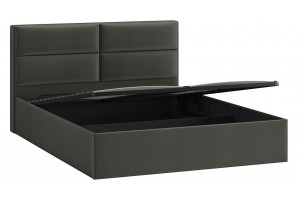 Кровать с ПМ Глосс 1400 Тип 1 с подъемным механизмом Велюр Confetti Stone