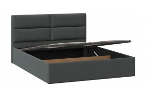 Кровать с ПМ Глосс 1400 Тип 1 с подъемным механизмом Велюр Графит