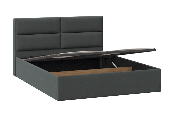 Кровать с ПМ «Глосс» 1400 Тип 1 (с подъемным механизмом) Велюр Графит