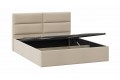 Кровать с ПМ «Глосс» 1400 Тип 1 (с подъемным механизмом) Велюр Мокко светлый