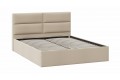 Кровать с ПМ «Глосс» 1400 Тип 1 (с подъемным механизмом) Велюр Мокко светлый