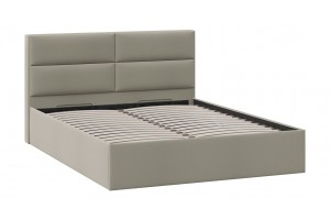 Кровать с ПМ Глосс 1400 Тип 1 с подъемным механизмом Велюр Мокко темный