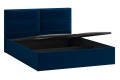 Кровать с ПМ «Глосс» 1600 Тип 1 (с подъемным механизмом) Велюр Confetti Blue