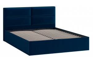 Кровать с ПМ Глосс 1600 Тип 1 с подъемным механизмом Велюр Confetti Blue