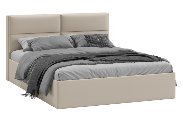 Кровать с ПМ «Глосс» 1600 Тип 1 (с подъемным механизмом) Велюр Confetti Cream