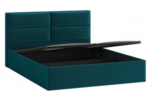 Кровать с ПМ Глосс 1600 Тип 1 с подъемным механизмом Велюр Confetti Izumrud