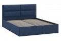 Кровать без ПМ «Глосс» 1800 Тип 1 (без подъемного механизма) Микровелюр Wellmart Blue
