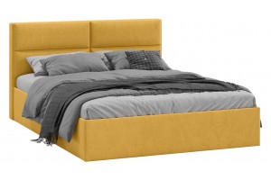 Кровать без ПМ Глосс 1800 Тип 1 без подъемного механизма Микровелюр Wellmart Yellow