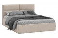 Кровать с ПМ «Глосс» 1800 Тип 1 (с подъемным механизмом) Микровелюр Wellmart Dark Beige