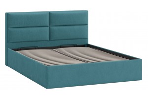 Кровать с ПМ Глосс 1800 Тип 1 с подъемным механизмом Микровелюр Wellmart Indigo