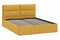 Кровать с ПМ «Глосс» 1800 Тип 1 (с подъемным механизмом) Микровелюр Wellmart Yellow