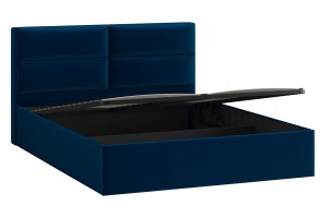 Кровать с ПМ Глосс 1800 Тип 1 с подъемным механизмом Велюр Confetti Blue