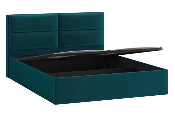 Кровать с ПМ «Глосс» 1800 Тип 1 (с подъемным механизмом) Велюр Confetti Izumrud
